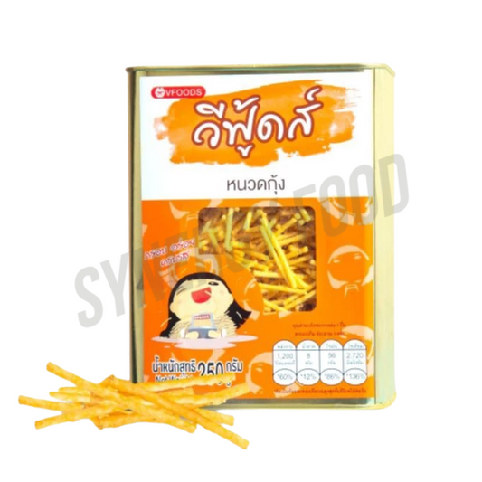 03 Vfoods Mini Tin Fried Corn Sticks Shrimp Flavour 12 x 250g