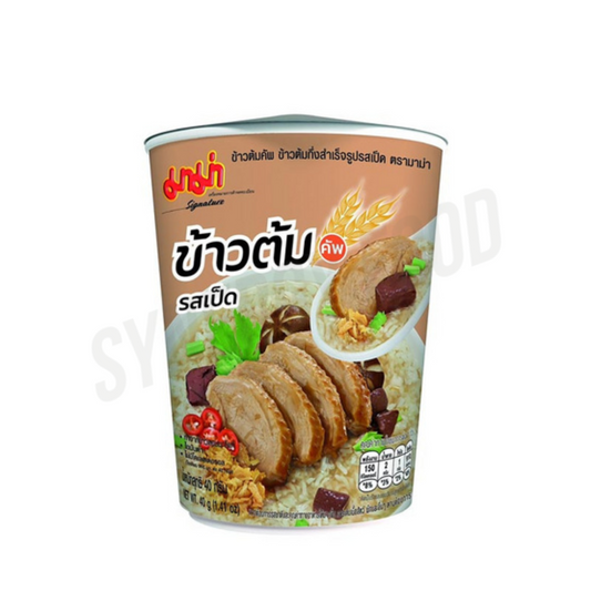 05 MAMA Cup Instant Rice Soup Duck Flavour 6 Packs x 6 Cups x 40g