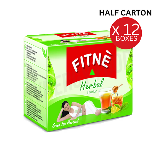 15 FITNE Herbal Infusion Green Tea (15x35.25g) 12 Boxes HALF CARTON