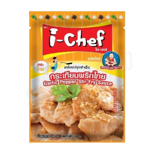 16 I-CHEF Garlic Pepper Stir-Fry Sauce 48 x 50g