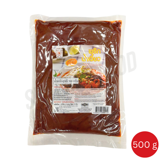 17 Mae Noi Chilli Bean Paste (Nam Ngew) 10Bagsx500g