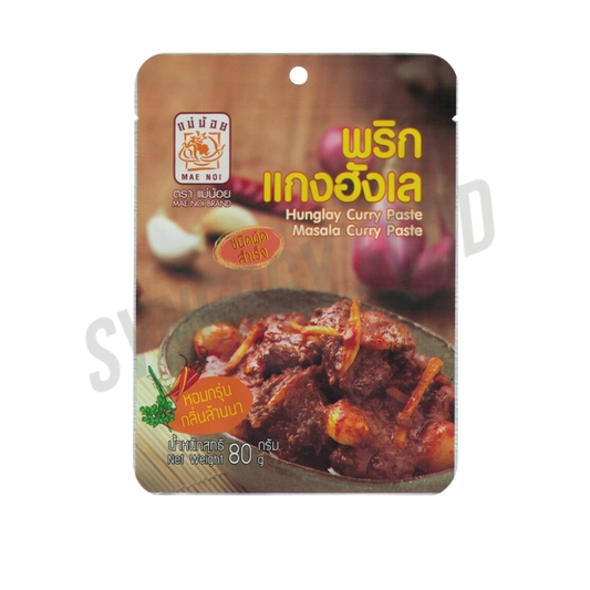 17 Mae Noi Hunglay Curry Paste 10Bagsx80g