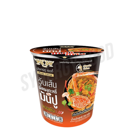 04 Double Dragon Vermicelli Curry Crab Cup 36x38g