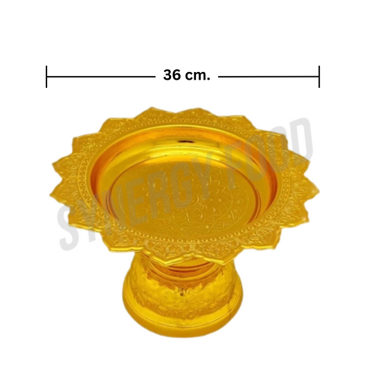 BEE Aluminium Offering Tray Gold 36CM