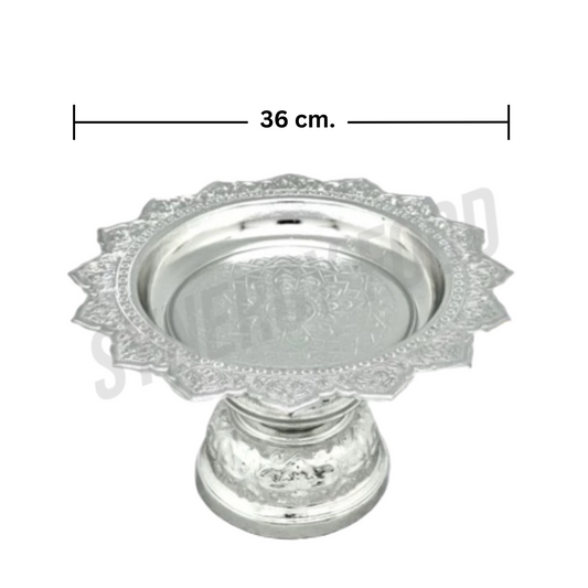 BEE Aluminium Offering Tray Silver 36CM